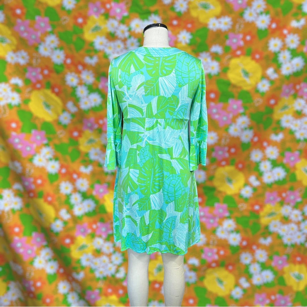 Lilly Pulitzer Twyla Jersey Limeade Love Me or Leaf Me Dress size medium - Picture 7 of 8